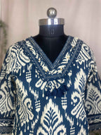 Kiara Indigo Cotton Suit Set