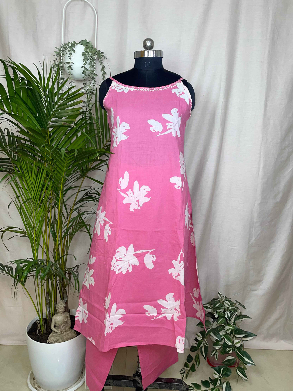 Ishani Pink Floral 3-Piece Spaghetti Set