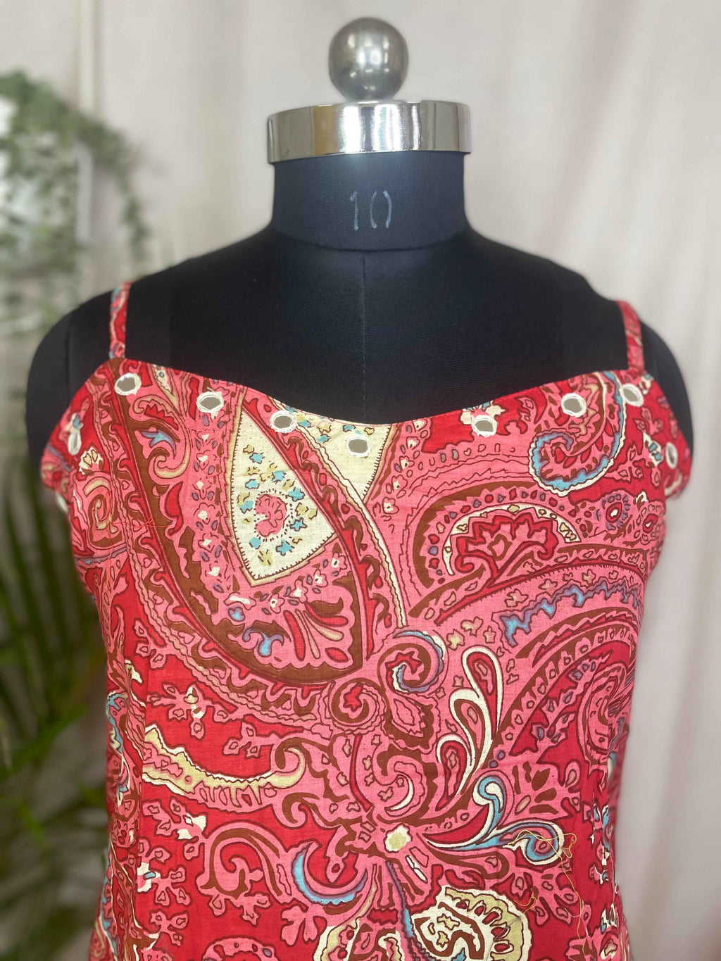Riddhi Red Paisley 3-Piece Spaghetti  Set