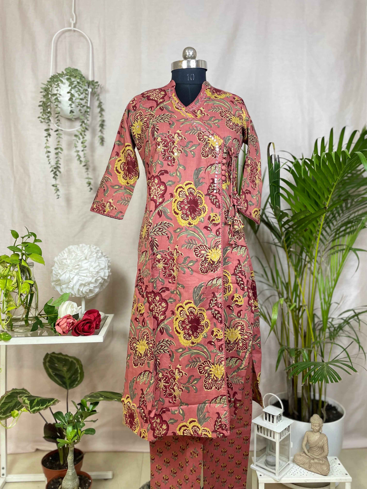 Keya Rose Floral Cotton 3 Pcs Suit Set