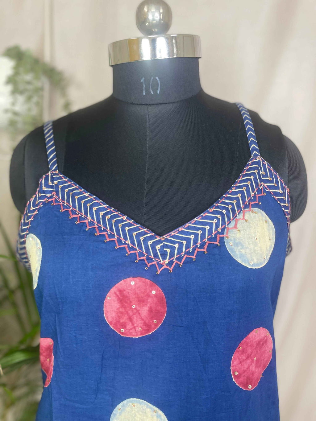 Devanshi Indigo 3-Piece Spaghetti Set
