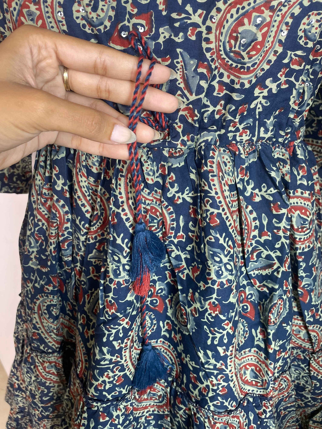 Midnight Paisley Dress