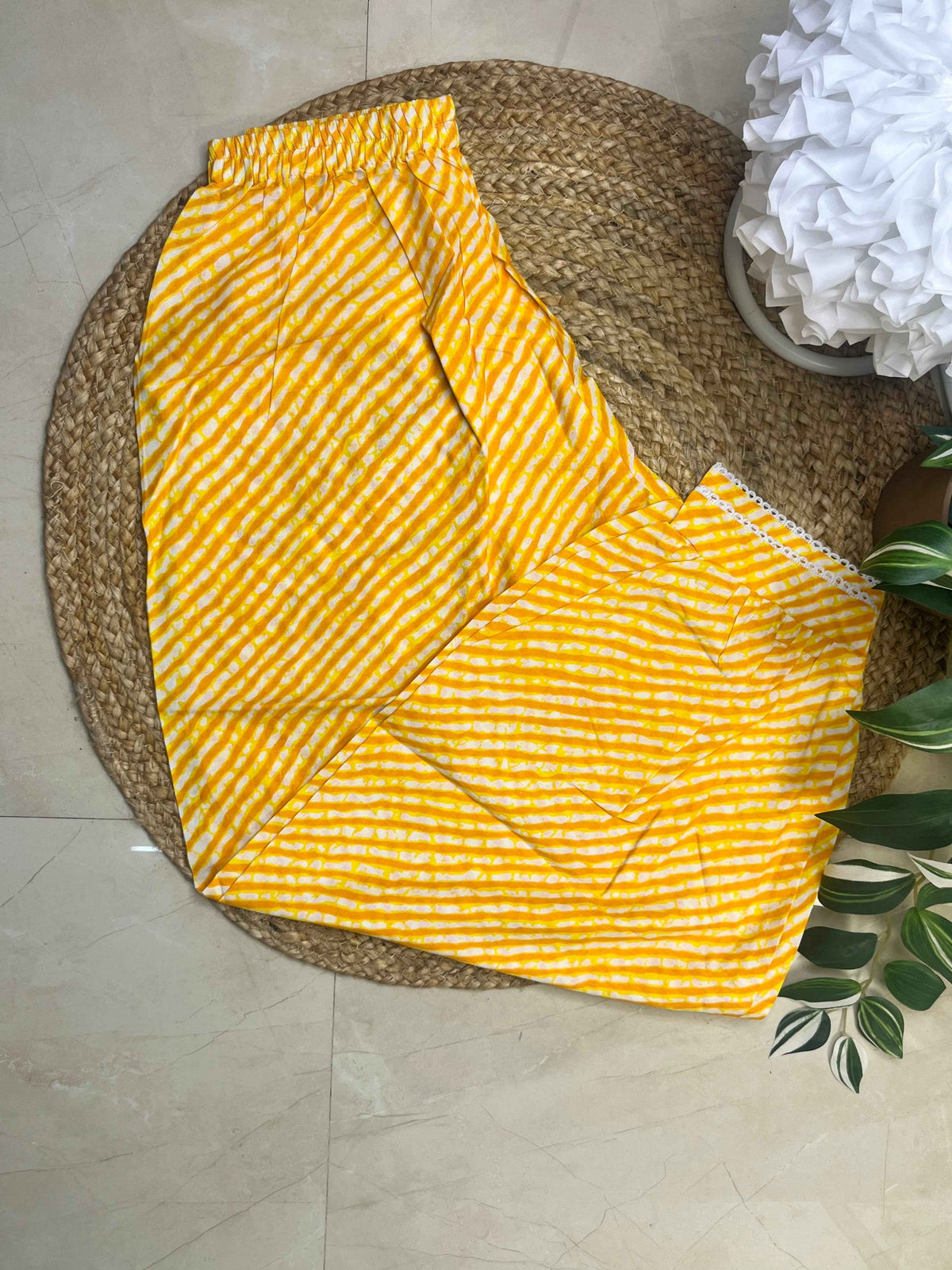 Yellow Stripe Co-ord Set