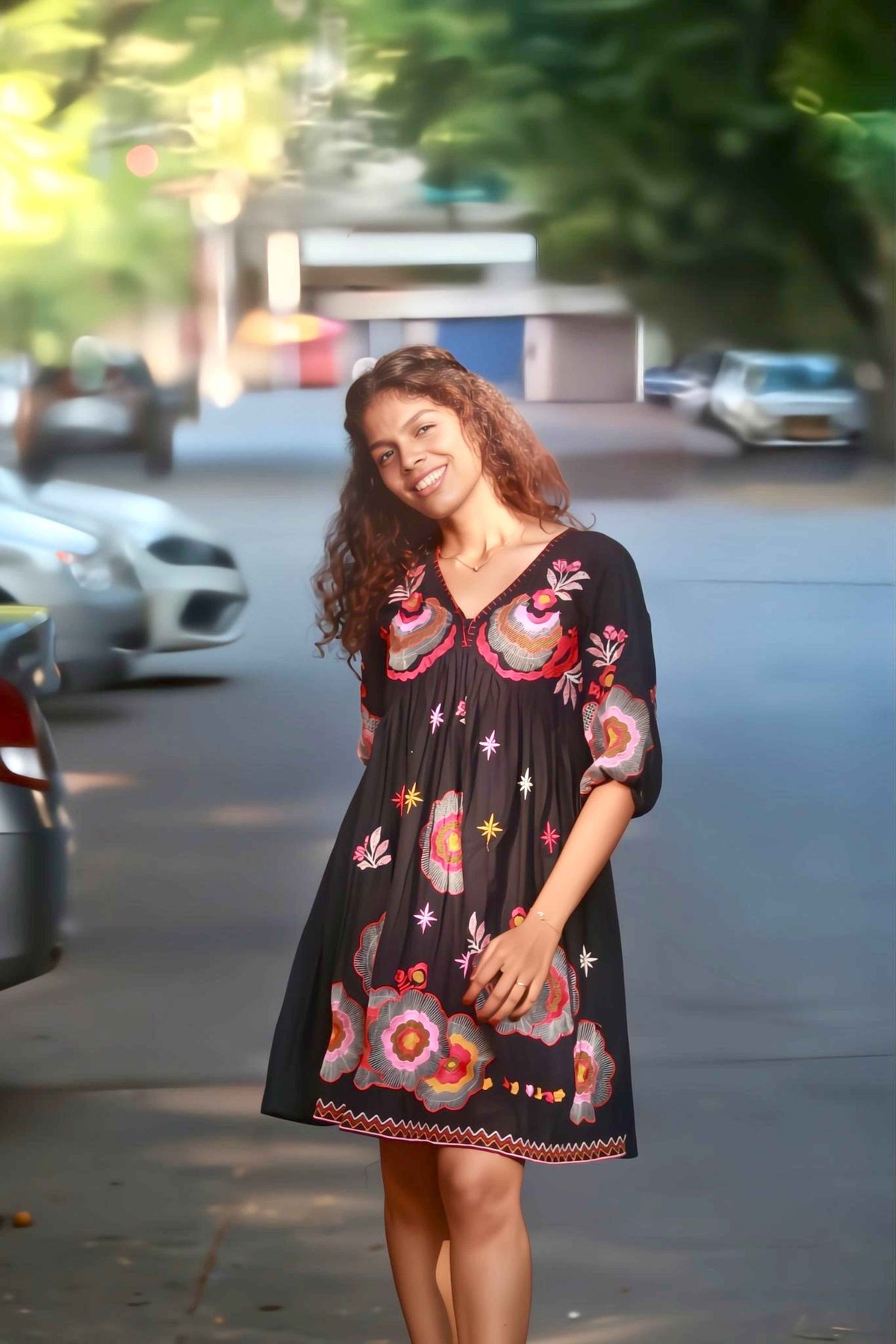 Midnight Flower Dress