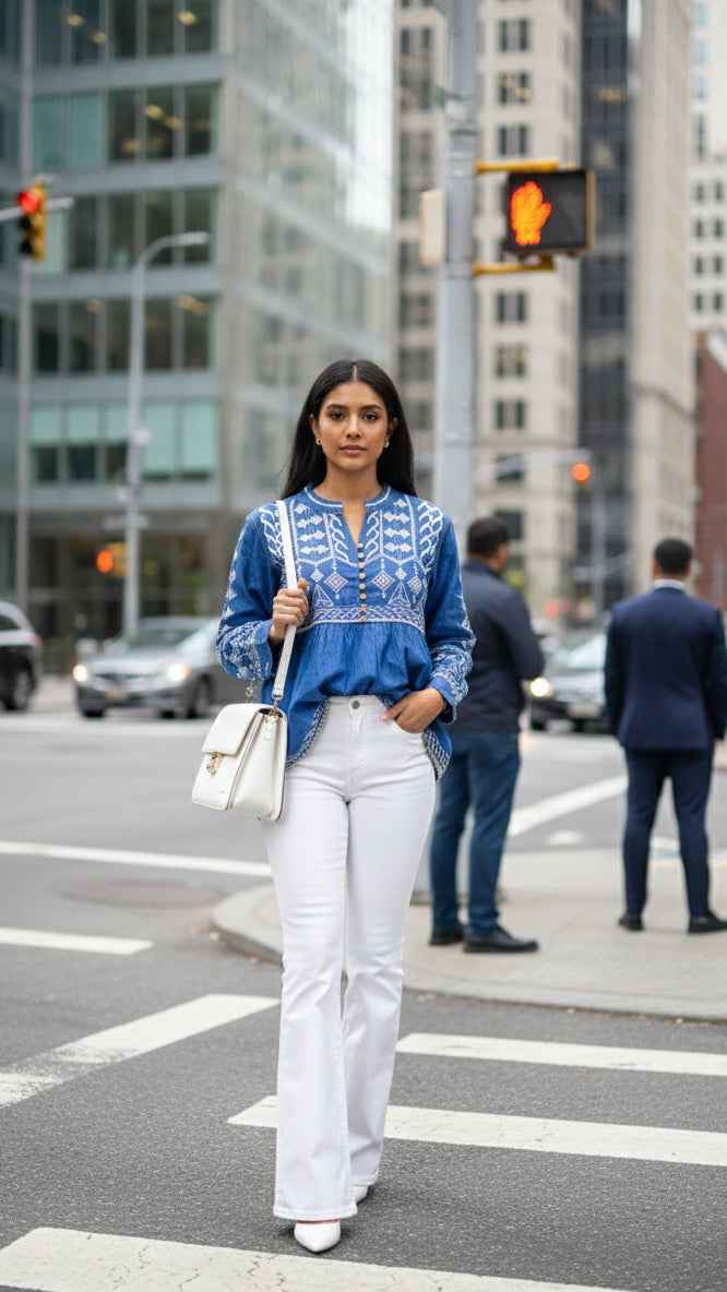 Denim Muse Short Kurti