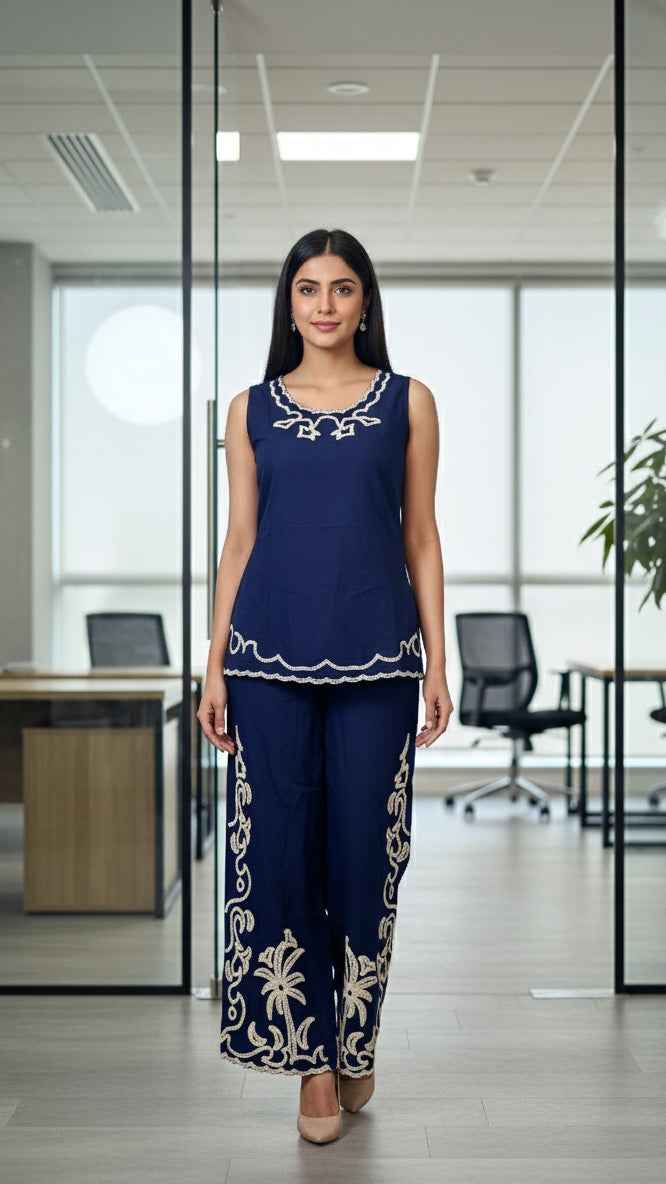 Indigo Whisper Co-ord Set