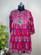 Berry Pop Top, Short Kurti