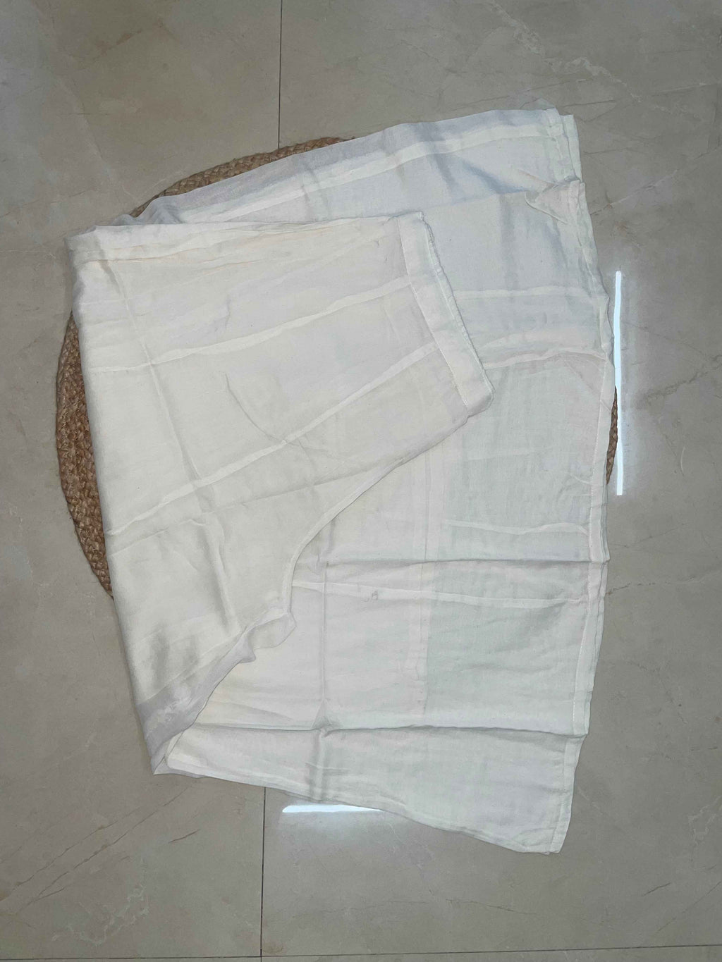 Manya Ivory Sage  Cotton 3 Pcs Suit Set