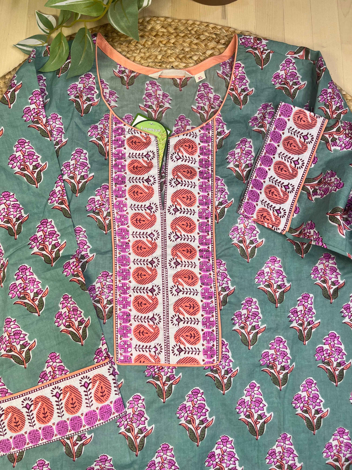 Mint Bloom Short Kurti