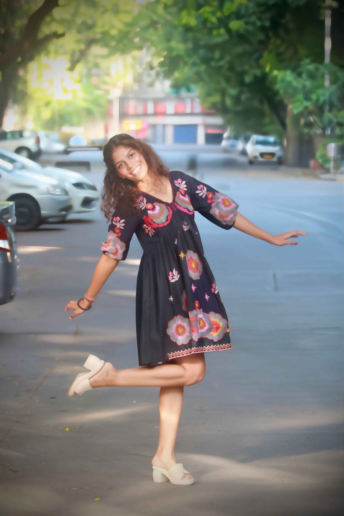 Midnight Flower Dress