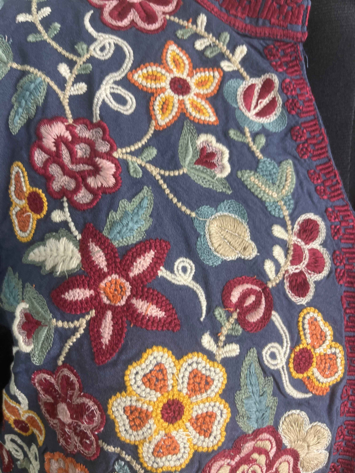 Midnight Flower Short Kurti