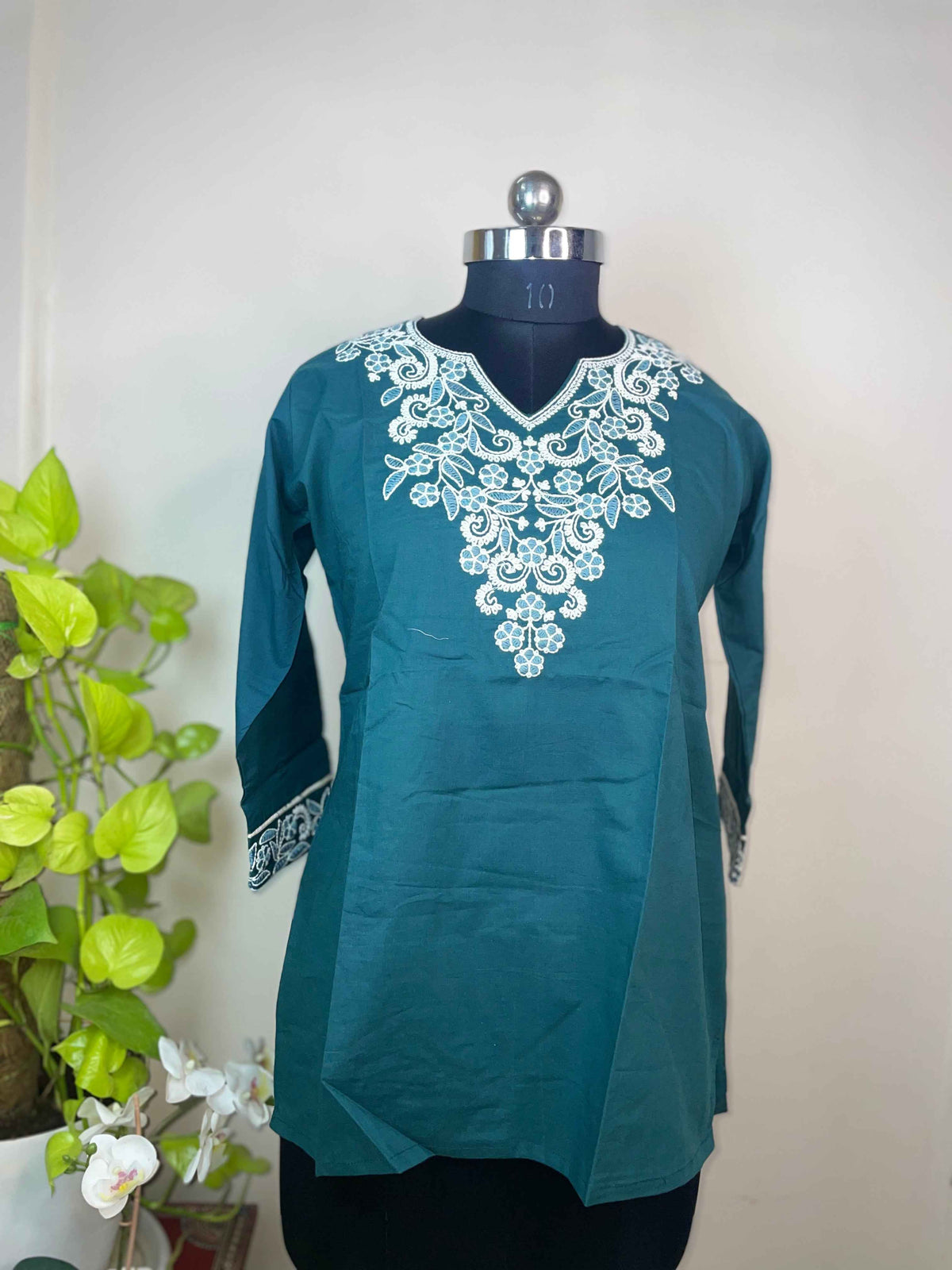 The Teal Edit Short Kurti