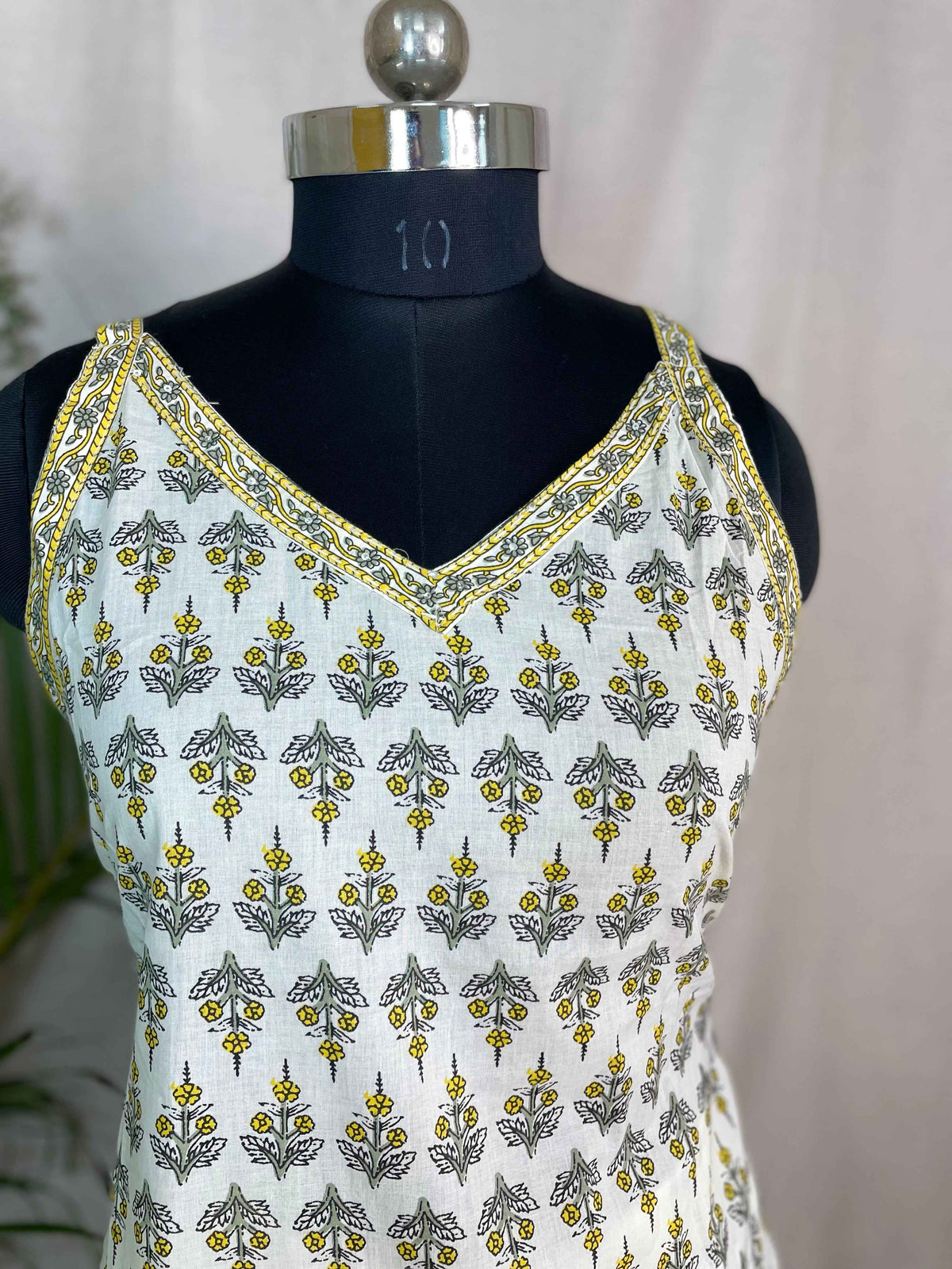 Radhvi Ivory Yellow 3-Piece Crop-Salwar Set