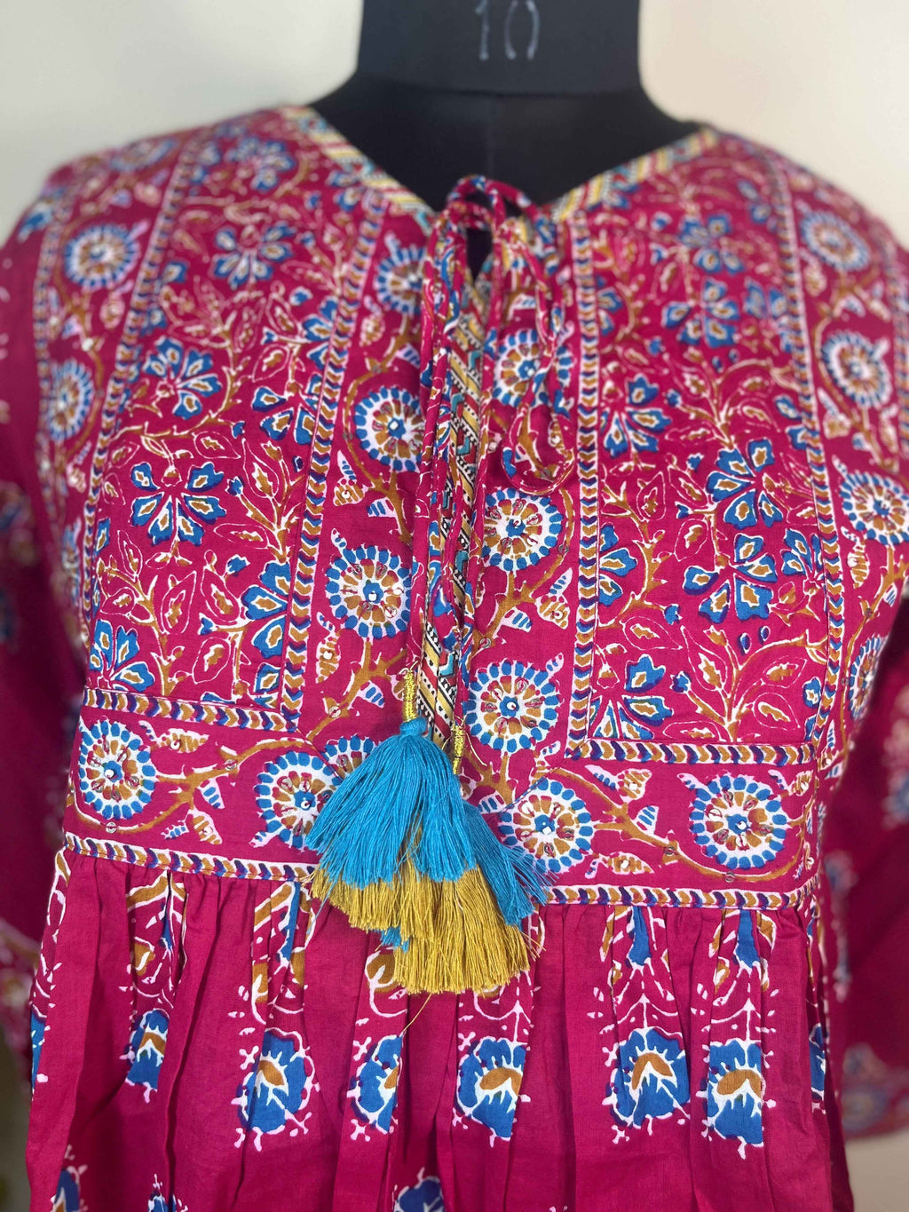 Berry Pop Top, Short Kurti