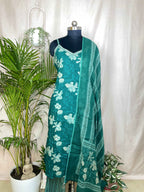 Tarvi Teal Floral 3-Piece Spaghetti Set