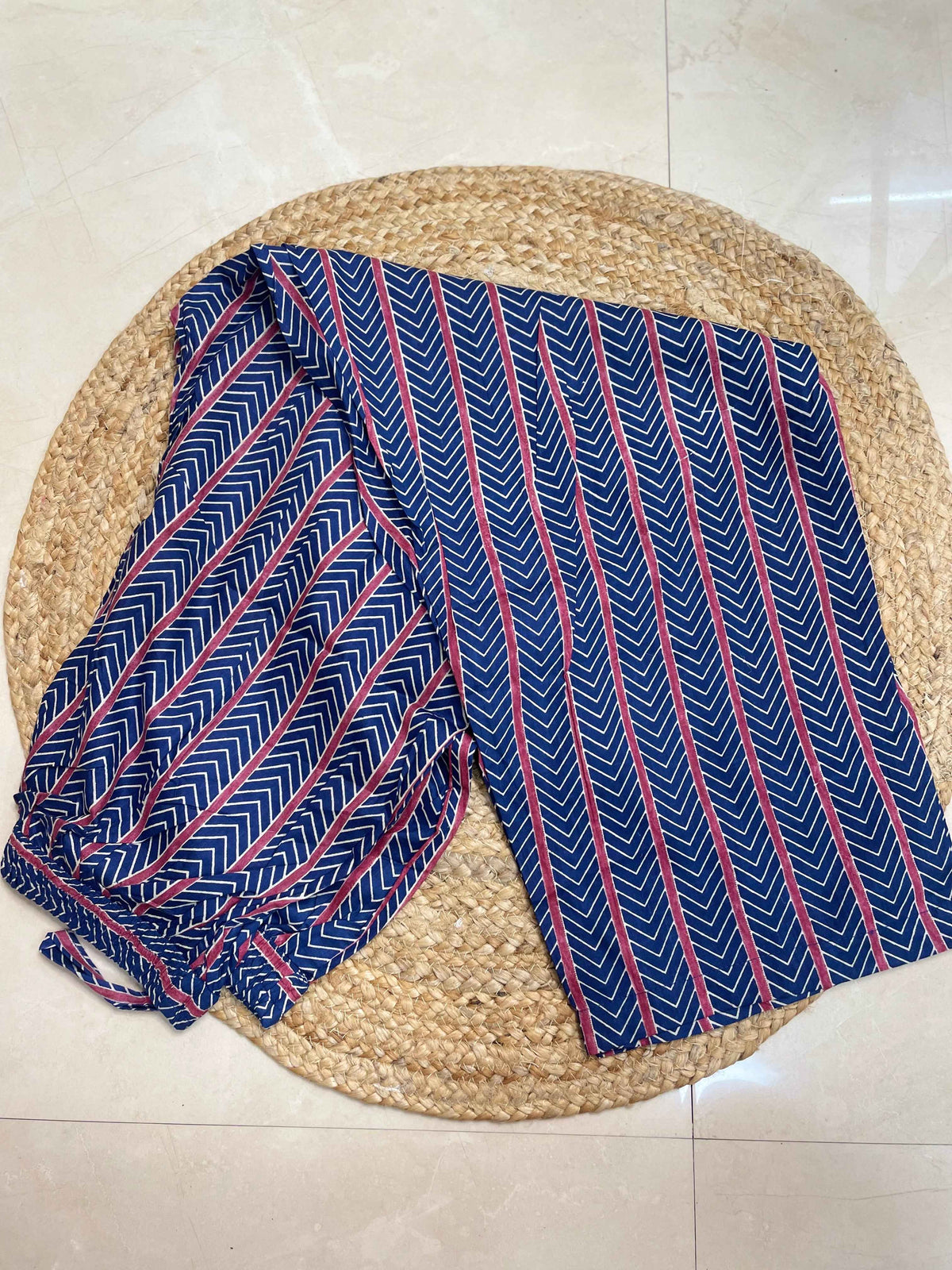 Devanshi Indigo 3-Piece Spaghetti Set