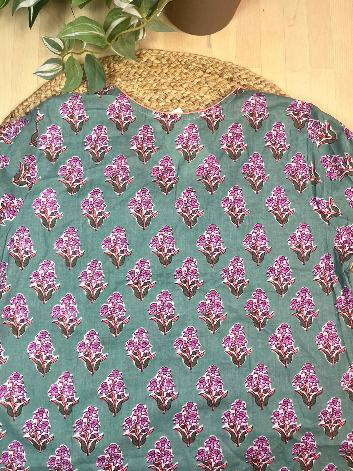 Mint Bloom Short Kurti