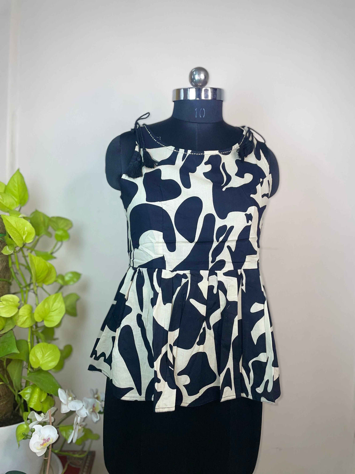 Ivory Peplum Top