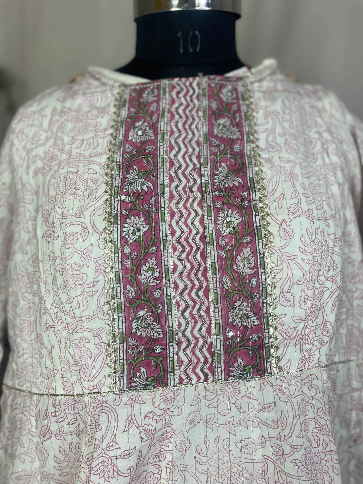 Mira Ivory Pink  Sharara 3 Pcs Suit Set