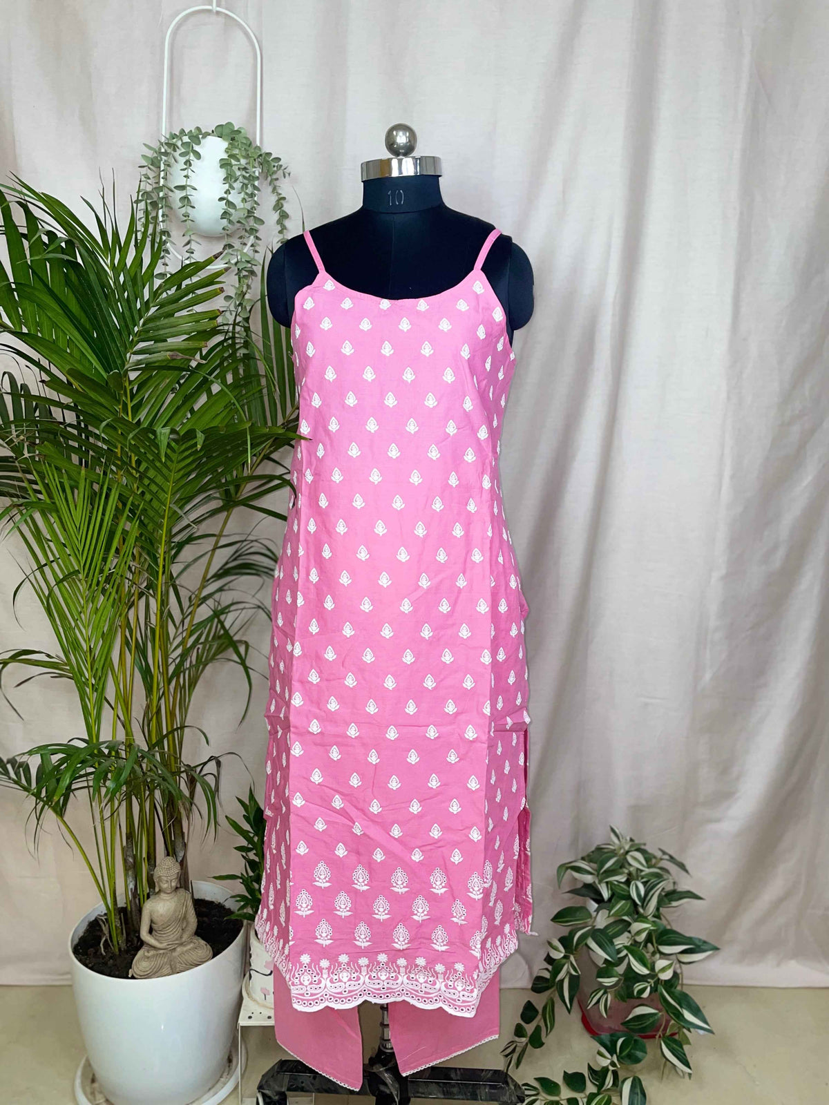 Mishri Pink 2-Piece Spaghetti Set