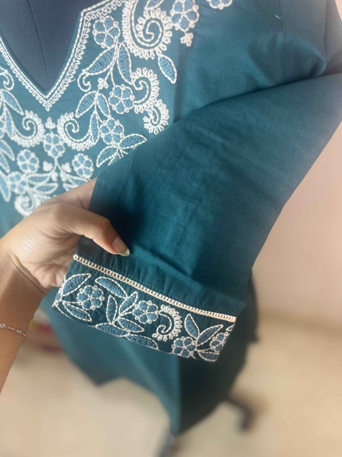 The Teal Edit Short Kurti